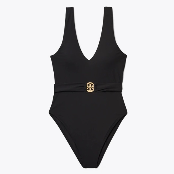 Tory Burch Miller Plunge One Piece Swimsuit - Picture 6 of 16